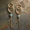 Tumari Amazonite Earrings - Gold