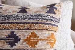 Tussi Ami Cushion Cover - Mustard & Grey