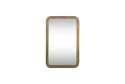 Ungura Rounded Mirror - Antique Brass - Small