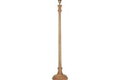 Usha Classic Wooden Floor Lamp - Natural