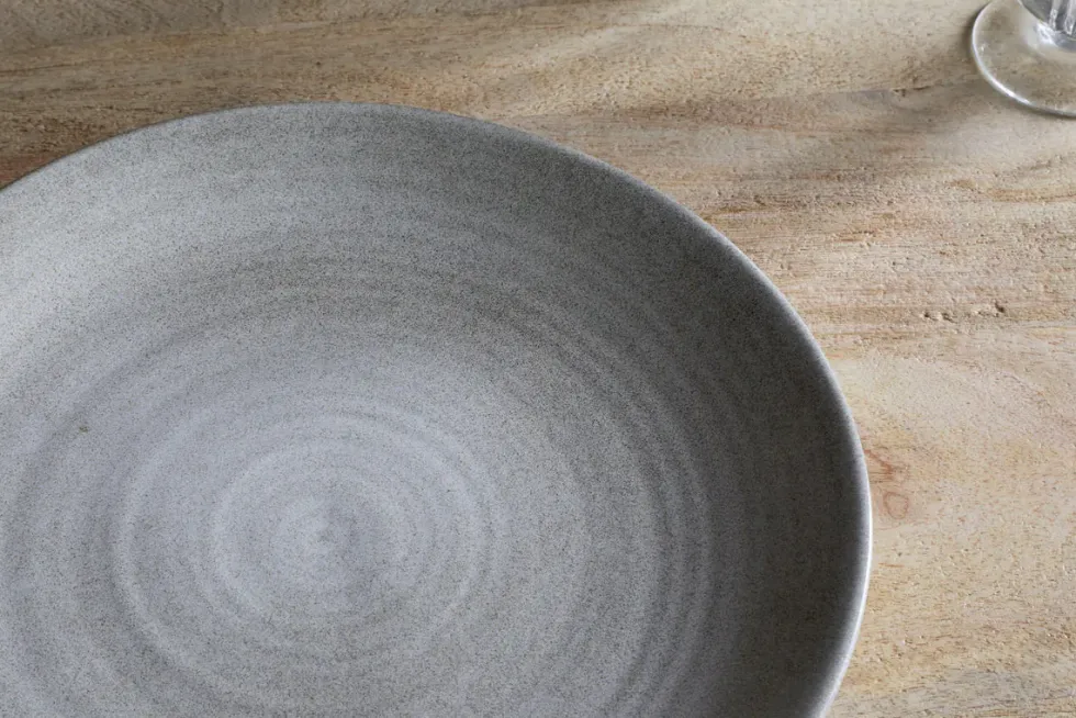 Valinha Earthenware Dinner Plate - Grey