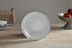 Valinha Earthenware Dinnerware Set - Grey (Set of 12)