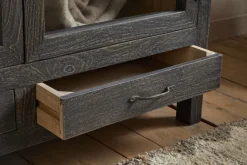 Valin Mango Wood & Glass Cabinet - Natural