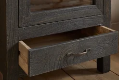 Valin Mango Wood & Glass Cabinet - Natural