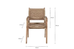 Vinay Woven Dining Chair - Natural