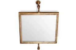 Visala Square Swivel Wall Mirror - Antique Brass - Square