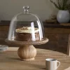 Vivan Glass Cake Stand & Dome - Natural