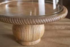 Vivan Glass Cake Stand & Dome - Natural