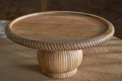 Vivan Glass Cake Stand & Dome - Natural