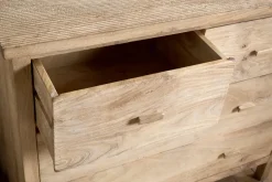 Vivan Grooved Chest of Drawers - Natural