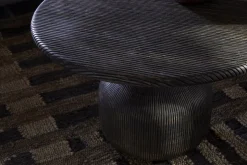 Vivan Grooved Coffee Table - Charcoal