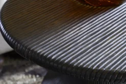 Vivan Grooved Side Table - Charcoal