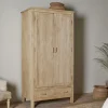 Vivan Grooved Wardrobe - Natural