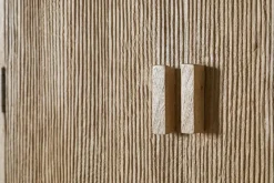 Vivan Grooved Wardrobe - Natural
