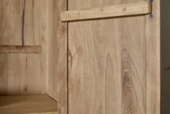 Vivan Grooved Wardrobe - Natural