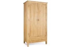 Vivan Grooved Wardrobe - Natural