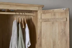 Vivan Grooved Wardrobe - Natural