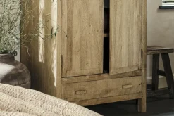 Vivan Grooved Wardrobe - Natural