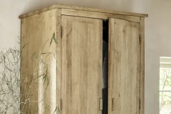 Vivan Grooved Wardrobe - Natural