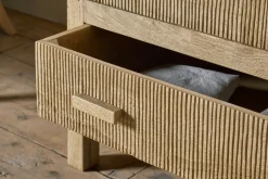 Vivan Grooved Wardrobe - Natural