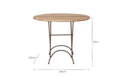 Vivika Outdoor Dining Table - Natural