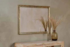 Yadur Rectangular Mirror - Antique Brass - Large