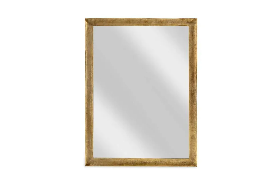 Yadur Rectangular Mirror - Antique Brass - Large