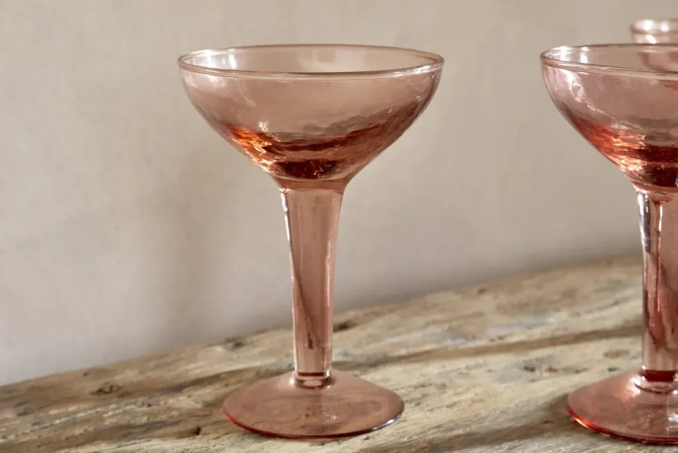 Yala Hammered Champagne Coupe (Set of 4)