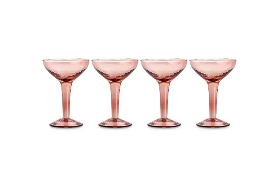 Yala Hammered Champagne Coupe (Set of 4)