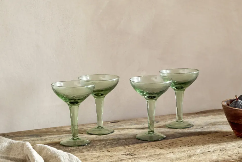 Yala Hammered Champagne Coupe (Set of 4)