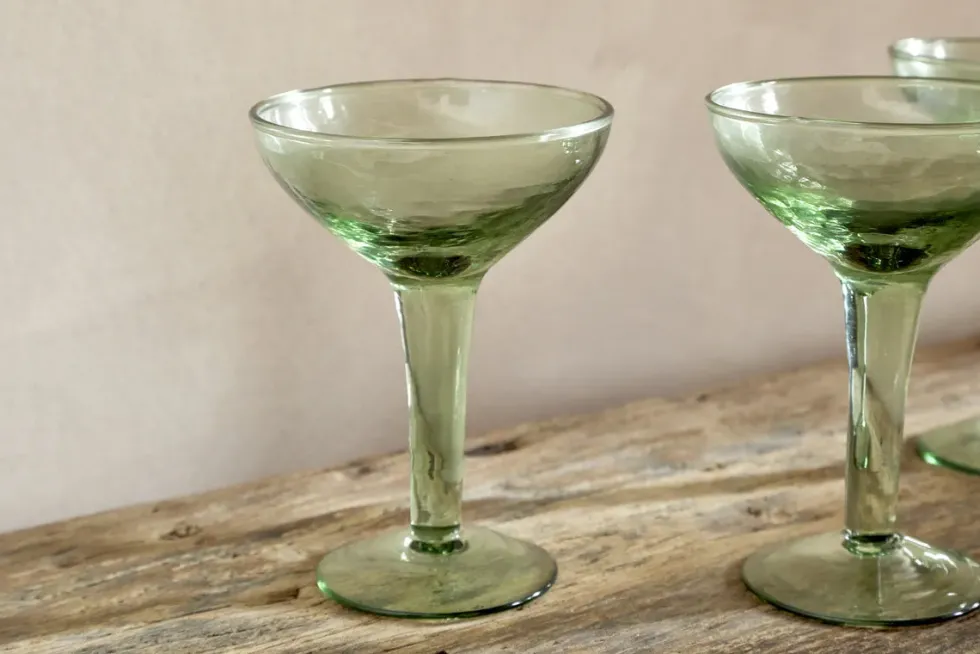 Yala Hammered Champagne Coupe (Set of 4)