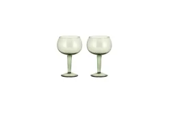 Yala Hammered Gin Glass - Sage Green (Set of 2)