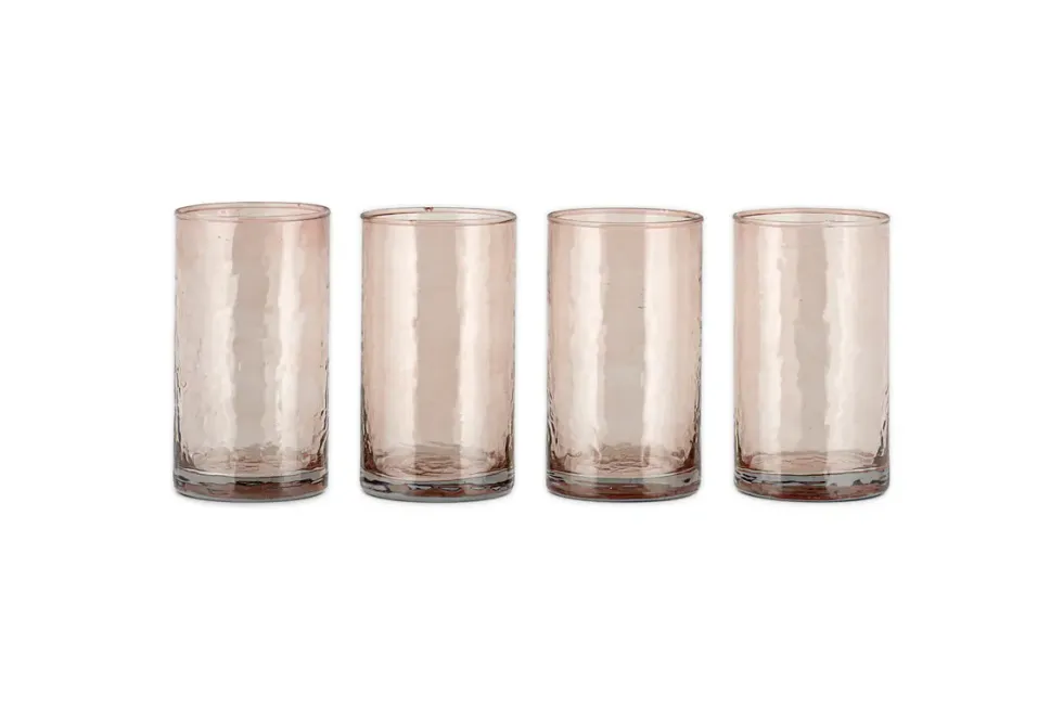 Yala Hammered Highball - Dusty Terracotta (Set of 4)
