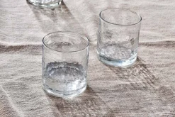Yala Hammered Tumbler - Clear Glass (Set of 4)