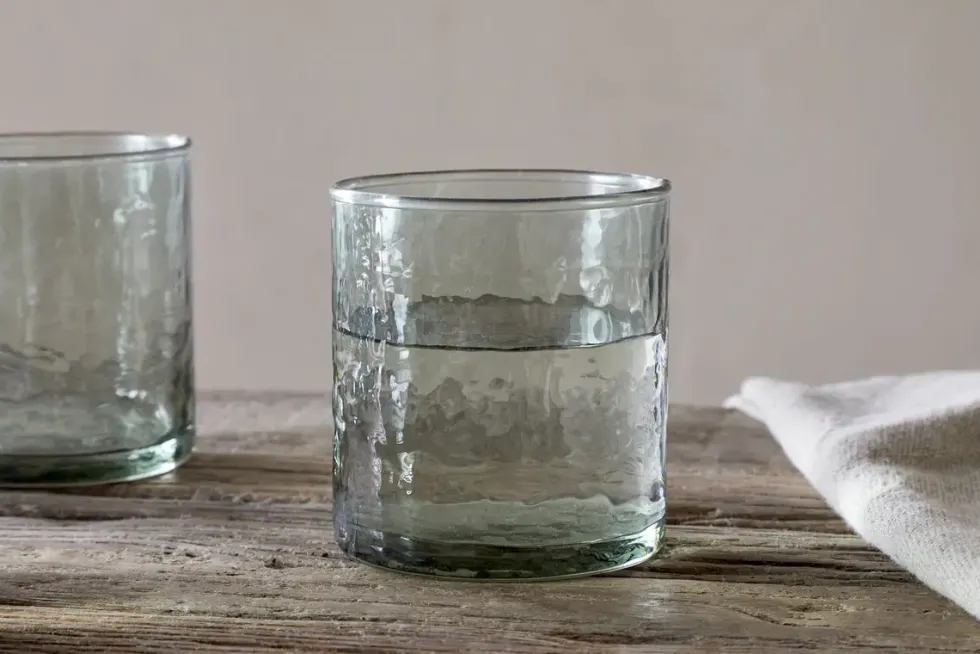 Yala Hammered Tumbler - Sage Green (Set of 4)
