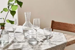 Yala Hammered Wine Glass - Clear Glass (Set of 4)