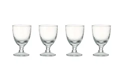 Yala Hammered Wine Glass - Clear Glass (Set of 4)