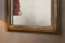 Yamuna Rectangular Mirror - Aged Antique Brass