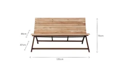 Yatin Outdoor Bench - Natural