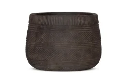 Zadie Terracotta Planter - Grey - Large