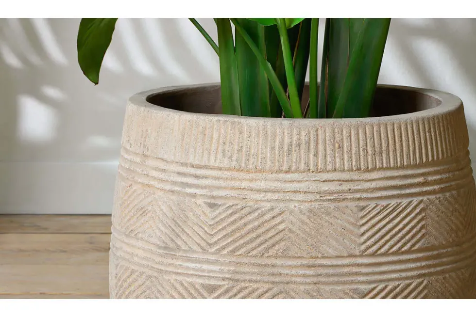 Zadie Terracotta Planter - Natural - Large