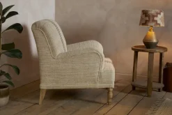 Zairya Jute & Cotton Armchair - Natural & Rust