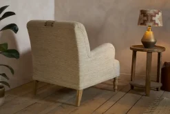 Zairya Jute & Cotton Armchair - Natural & Rust