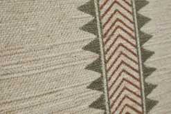 Zairya Jute & Cotton Armchair - Natural & Rust