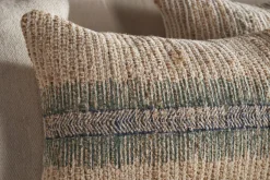 Zairya Jute & Cotton Cushion Cover - Sea Foam