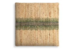 Zairya Jute & Cotton Cushion Cover - Sea Foam