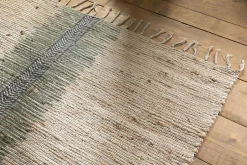 Zairya Jute & Cotton Rug - Sea Foam