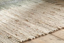 Zairya Jute & Cotton Rug - Sea Foam