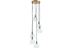 Ziva Statement Recycled Glass Cluster Pendant - Clear