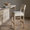Zoha Cotton & Jute Upholstered Counter Chair - Natural